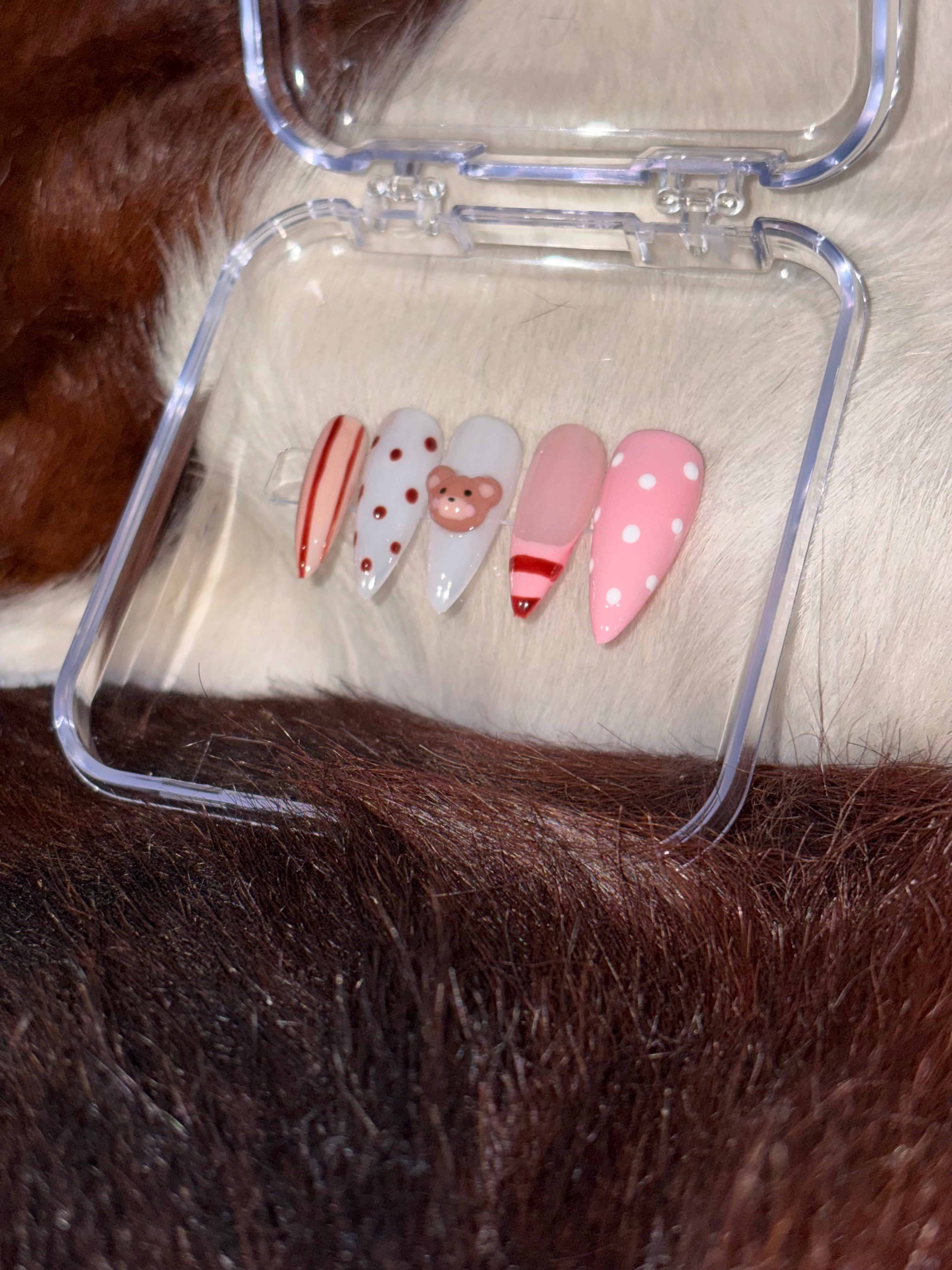 Teddy Bear Nails